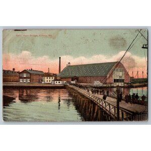 Vintage Maine Postcard Collection  Kittery - Auburn - Bangor Lot of 4 #1668